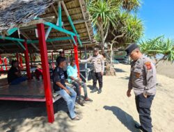 Polres Lhokseumawe Laksanakan Pengamanan Wisata Pantai Lancok Saat Libur Idul Adha 1447 H