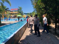 Polres Lhokseumawe Laksanakan Pengamanan Wisata Water Boom Mangat Ceria Saat Libur Idul Adha 1447 H