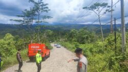 Pengamanan Wisata Gunung Salak, Personel Polres Lhokseumawe Patroli dan Pantau Titik Rawan Longsor