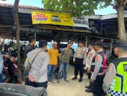 Patroli Wisata Pantai Ujong Blang, Personel Polres Lhokseumawe Sampaikan Imbauan Kamtibmas dan Pengawasan Anak