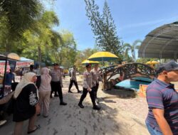 Libur Idul Adha Ramai Pengunjung, Polres Lhokseumawe Maksimalkan Pengamanan di Water Boom Mangat Ceria