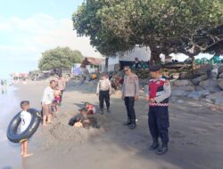 Libur Idul Adha, Polres Lhokseumawe Tingkatkan Pengamanan di Pantai Ujung Blang