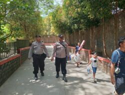 Polisi Siaga di Water Boom Mangat Ceria, Pastikan Libur Idul Adha Berjalan Aman dan Nyaman