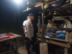 Sambangi Permukiman Warga, Polsek Muara Dua Perkuat Patroli Malam Cegah Gangguan Kamtibmas