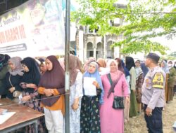 Polsek Muara Dua Kawal Operasi Pasar Murah di Alue Awe, Pastikan Kegiatan Berjalan Aman dan Tertib