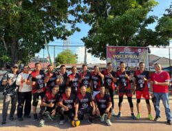 Taklukkan Legend Siwah Blang, Polres Lhokseumawe Kunci Tiket Semifinal Turnamen Voli Legends