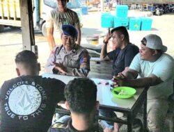 Sambangi Nelayan, Sat Polairud Polres Lhokseumawe Perkuat Kamtibmas Pesisir