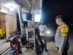 Sambangi Permukiman Warga, Polsek Kuta Makmur Intensifkan Patroli Malam Cegah Gangguan Kamtibmas