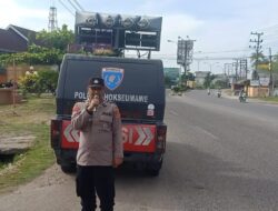 Sat Binmas Polres Lhokseumawe Edukasi Masyarakat di SPBU Kutablang, Cegah Penyalahgunaan BBM Subsidi
