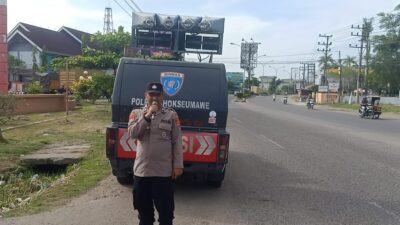 Sat Binmas Polres Lhokseumawe Edukasi Masyarakat di SPBU Kutablang, Cegah Penyalahgunaan BBM Subsidi