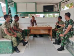 Kapolsek Samudera yang Baru Sambangi Koramil, Sinergi TNI-Polri Kian Solid