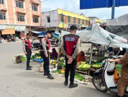 Patroli Perintis Presisi Satsamapta Polres Lhokseumawe Hadir di Pusat Keramaian, Jaga Aktivitas Warga Tetap Aman