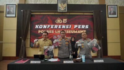 Polres Lhokseumawe Tuntaskan Pengungkapan Kasus Perampasan Kemerdekaan Disertai Penembakan dan Pembunuhan di Alue Lim