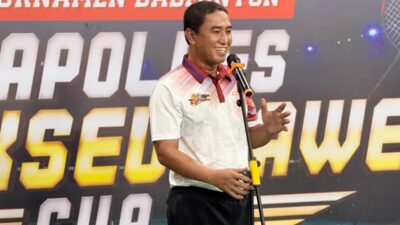 Kapolres Lhokseumawe Buka Turnamen Badminton Kapolres Cup II, Meriahkan HUT Bhayangkara ke-80
