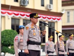 Kapolres Lhokseumawe Pimpin Upacara Kenaikan Pangkat 42 Personel, Wujud Penghargaan atas Dedikasi dan Pengabdian