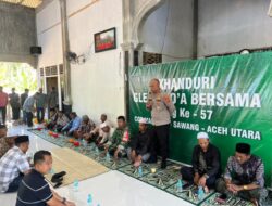 Kapolsek Sawang Hadiri Khanduri Gle, Perkuat Silaturahmi dan Dukung Pelestarian Tradisi Adat Aceh