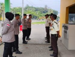 Polres Lhokseumawe Cek Kesiapan Satpam Unimal, Dorong Profesionalisme dalam Bertugas