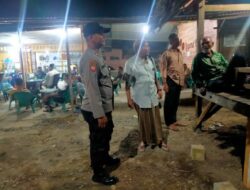 Patroli Dialogis Polsek Muara Batu Hadir Jaga Keamanan Malam, Warga Diajak Aktif Cegah Kriminalitas