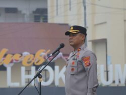 Wakapolres Lhokseumawe Pimpin Latihan PBB, Perkuat Disiplin dan Profesionalisme Personel