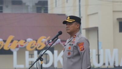 Wakapolres Lhokseumawe Pimpin Latihan PBB, Perkuat Disiplin dan Profesionalisme Personel