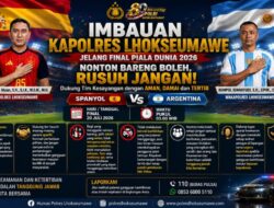 Kapolres Lhokseumawe Imbau Masyarakat Jaga Kamtibmas Saat Final Piala Dunia 2026, Dukung Tim Favorit dengan Sportif
