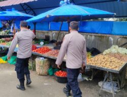 Ciptakan Pasar yang Aman dan Nyaman, Polsek Muara Satu Gencarkan Patroli Dialogis