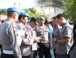 Wakapolres Lhokseumawe Pimpin Gaktiblin, Cek HP Personel untuk Cegah Judi Online