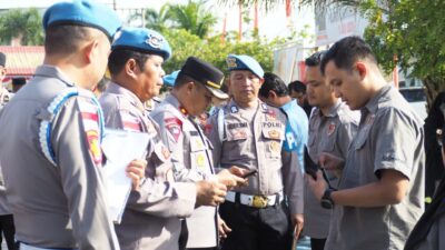 Wakapolres Lhokseumawe Pimpin Gaktiblin, Cek HP Personel untuk Cegah Judi Online