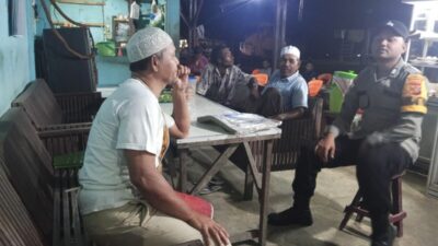 Patroli Tengah Malam, Polsek Banda Sakti Ajak Warga Aktif Jaga Kamtibmas dan Segera Lapor Jika Ada Gangguan