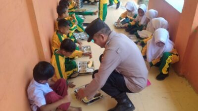 Polres Lhokseumawe Kawal Penyaluran 10.406 Porsi Makan Bergizi Gratis di Muara Satu, Ribuan Pelajar dan Warga Terima Manfaat