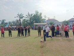 Semarak HUT ke-81 RI, Kapolres Lhokseumawe Buka Turnamen Sepak Bola Muspika Cup Blang Mangat