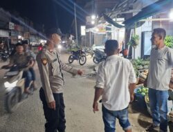 Patroli Dialogis Polsek Muara Batu Perkuat Kehadiran Polisi, Cegah Gangguan Kamtibmas pada Malam Hari