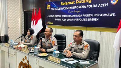 Polres Lhokseumawe Terima Asistensi Produk Perencanaan dari Rorena Polda Aceh