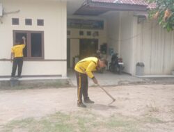 Gotong Royong Mako, Polsek Samudera Tingkatkan Kedisiplinan dan Kenyamanan Pelayanan Masyarakat