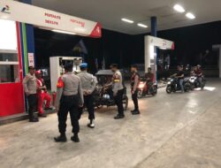 Beri Rasa Aman dan Nyaman, Pamapta Patroli Guantibmas di Sejumlah SPBU dalam Wilkum Polres Lhokseumawe
