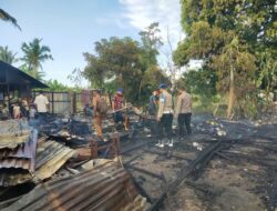 Dua Rumah Kayu di Uteun Bayi Lhokseumawe Terbakar, Kerugian Ditaksir Rp150 Juta