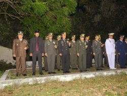 Kapolres Lhokseumawe Hadiri Apel Kehormatan dan Renungan Suci di TMP Blang Panyang