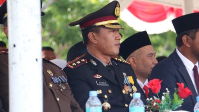 Kapolres Lhokseumawe Hadiri Upacara HUT ke-81 Kemerdekaan RI di Lapangan Hiraq