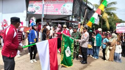 Polisi Amankan Pawai Karnaval HUT ke-81 RI di Nisam, Seribuan Warga Antusias Meriahkan Kemerdekaan