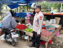 Cegah Guantibmas, Polsek Muara Satu Tingkatkan Patroli dan Monitoring Pasar Batuphat Timur