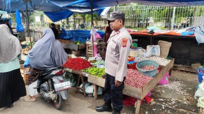 Cegah Guantibmas, Polsek Muara Satu Tingkatkan Patroli dan Monitoring Pasar Batuphat Timur