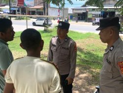 Pastikan Kesiapan Pengamanan, Satbinmas Polres Lhokseumawe Cek Satpam Kampus Politeknik