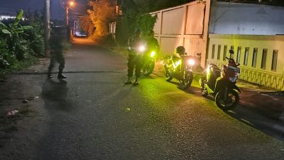 Patroli Gabungan Polsek Muara Dua dan Posramil Sampaikan Imbauan Kamtibmas kepada Warga