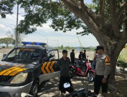Cegah Balap Liar, Polsek Banda Sakti Patroli di Waduk Pusong Jelang Shalat Jumat
