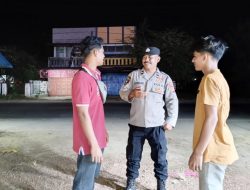 Cegah Guantibmas, Polsek Blang Mangat Gencarkan Patroli Dialogis Malam Hari