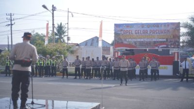 Kapolres Lhokseumawe Pimpin Apel Gelar Pasukan Kesiapan Penanganan Karhutla, Tekankan Pencegahan Sejak Dini