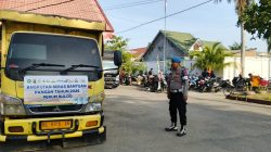Polsek Blang Mangat Kawal Penyaluran Bantuan Beras Bulog, Pastikan Berjalan Aman dan Tertib