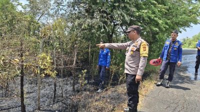 Polisi Gerak Cepat Tangani Kebakaran Lahan, Cegah Karhutla Meluas di Lhokseumawe