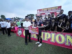 Kapolres Lhokseumawe Hadiri Penutupan Turnamen U-18 Piala Ketua KONI Aceh, Dorong Pembinaan Talenta Muda