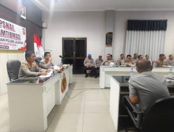 Evaluasi Kinerja Jajaran, Kapolres Lhokseumawe Ingatkan Kerawanan Pilchiksung